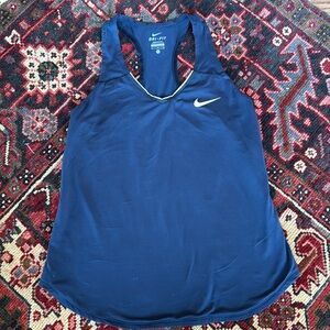Nike Dri Fit Navy Blue Racerback tank. Gently used. Size Medium
